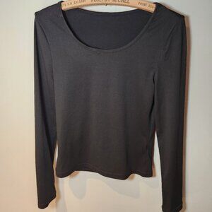 Black simple small-medium Long Sleeve Top